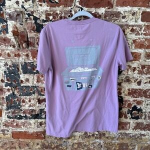 YETI Men's Small Stickers And Crews Short Sleeve T-Shirt Purple